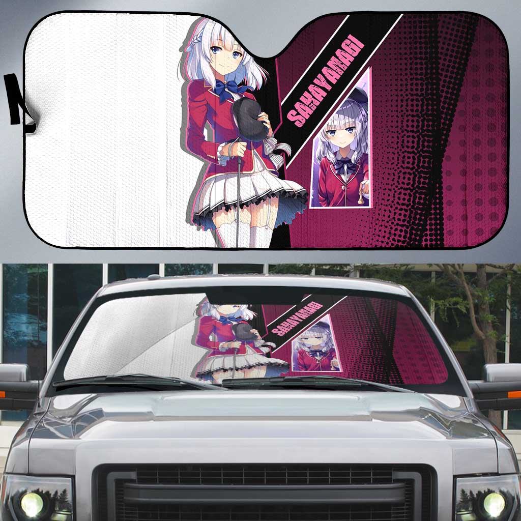Arisu Sakayanagi Auto Sun Shade Refined High-Class Anime Style