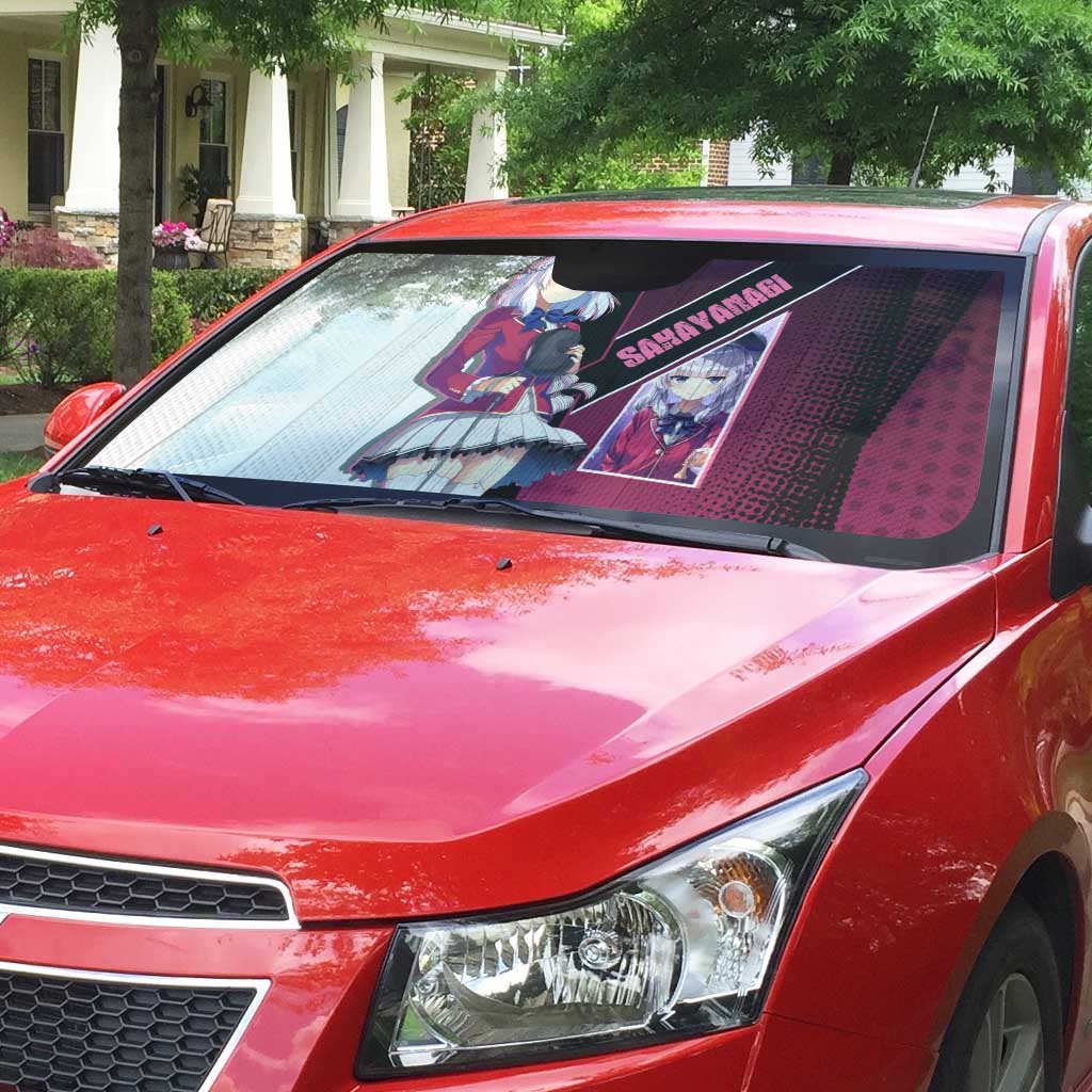 Arisu Sakayanagi Auto Sun Shade Refined High-Class Anime Style