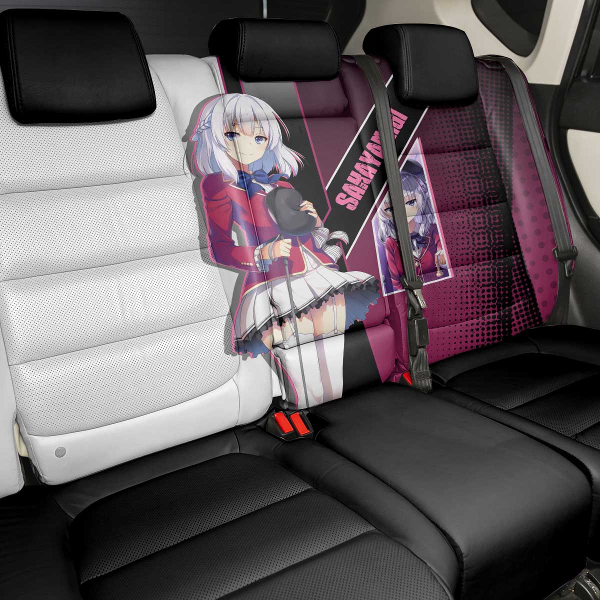 Arisu Sakayanagi Back Car Seat Cover Refined High-Class Anime Style