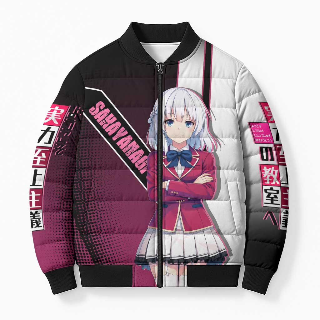 Arisu Sakayanagi Bomber Puffer Jacket Refined High-Class Anime Style