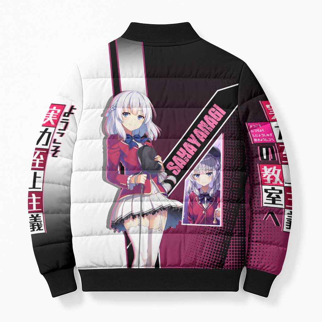 Arisu Sakayanagi Bomber Puffer Jacket Refined High-Class Anime Style