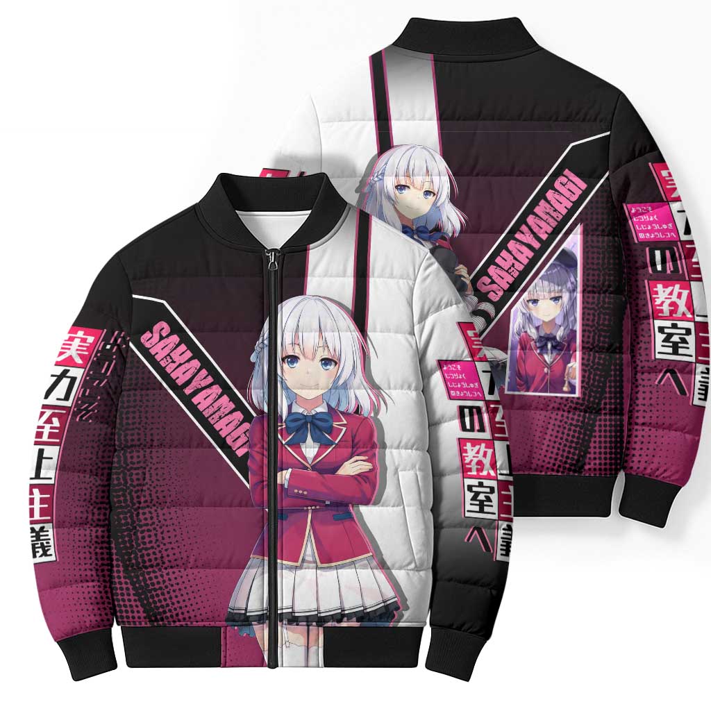 Arisu Sakayanagi Bomber Puffer Jacket Refined High-Class Anime Style