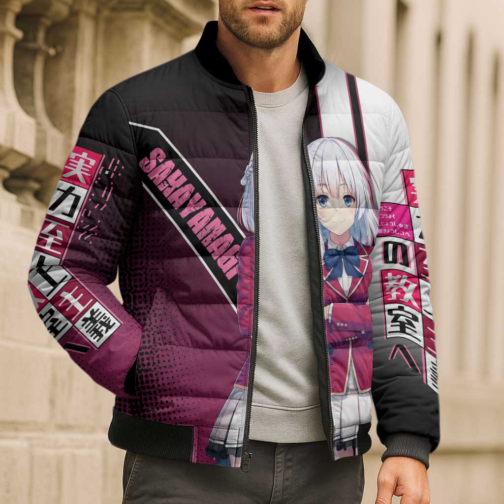 Arisu Sakayanagi Bomber Puffer Jacket Refined High-Class Anime Style