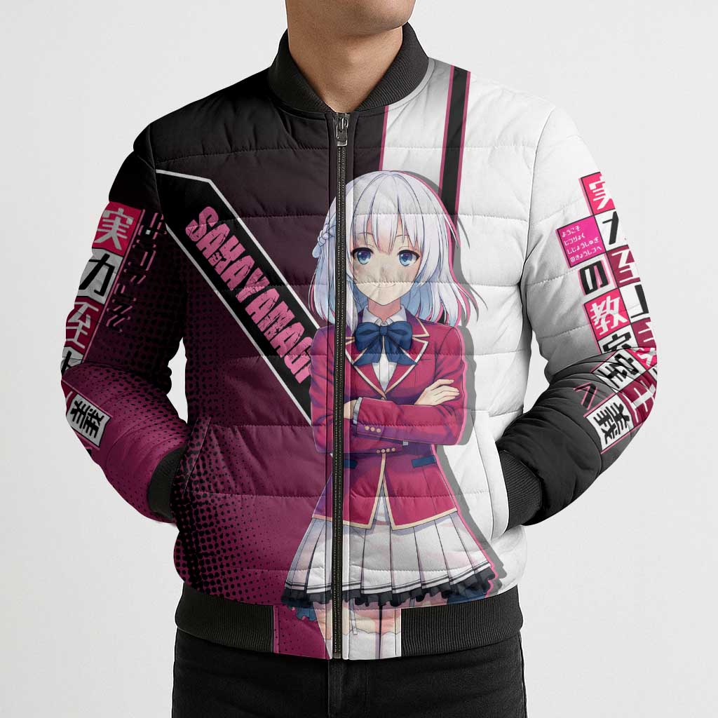 Arisu Sakayanagi Bomber Puffer Jacket Refined High-Class Anime Style