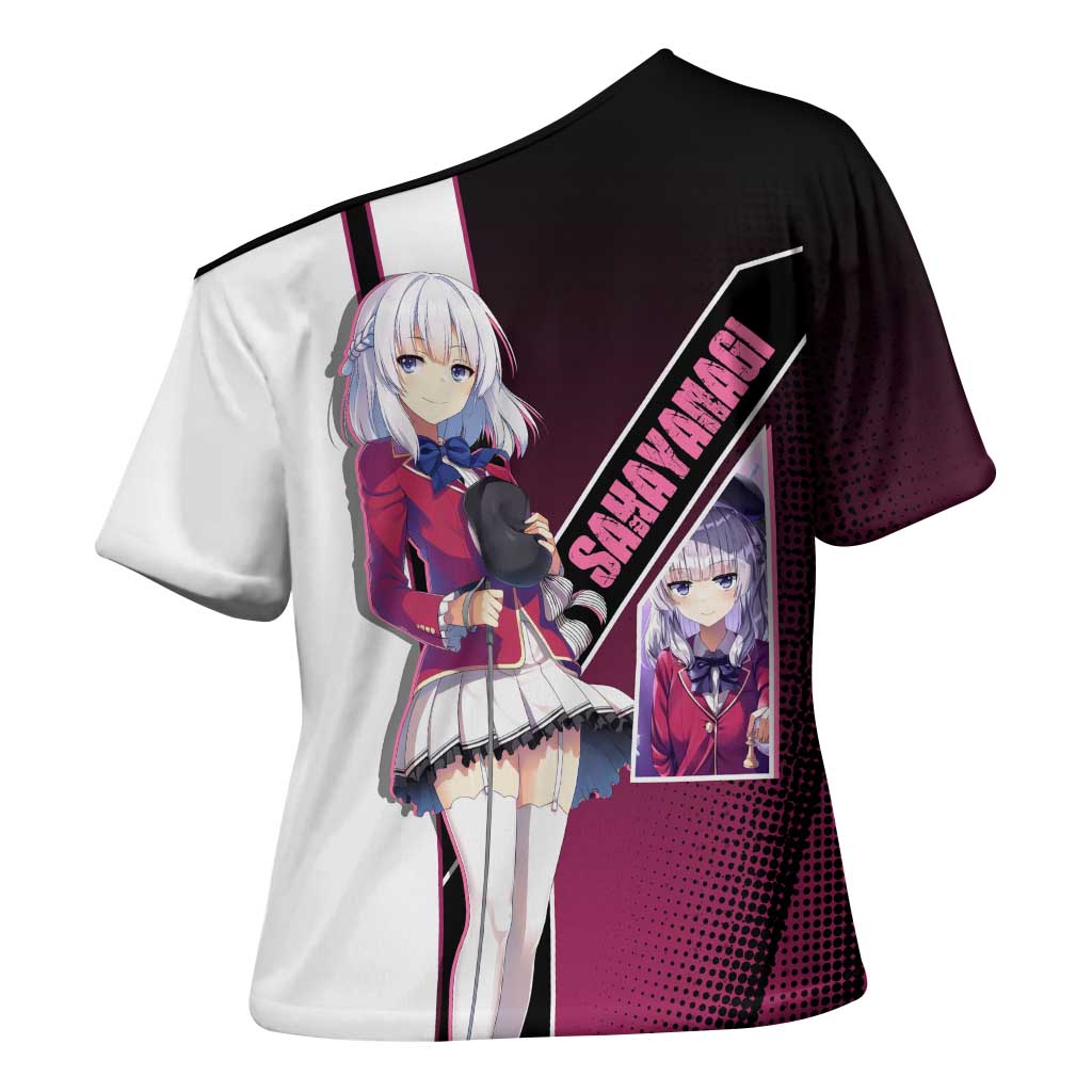 Arisu Sakayanagi Cross Shoulder Shirt Refined High-Class Anime Style