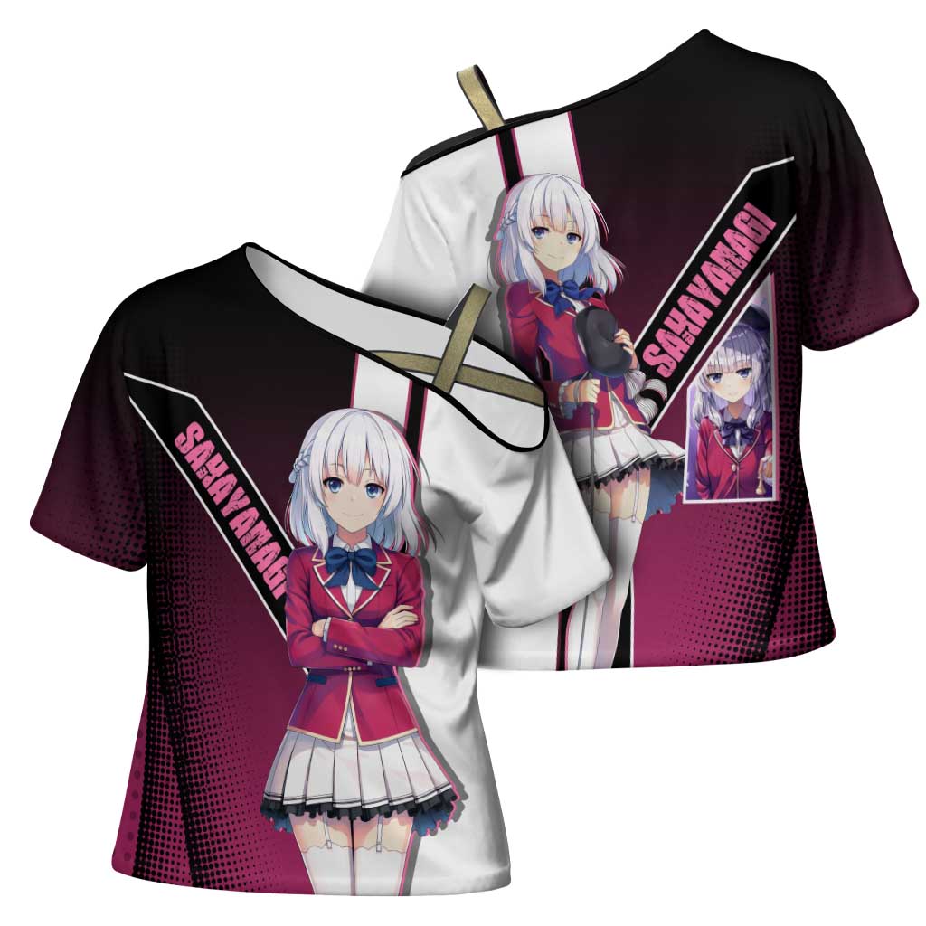 Arisu Sakayanagi Cross Shoulder Shirt Refined High-Class Anime Style