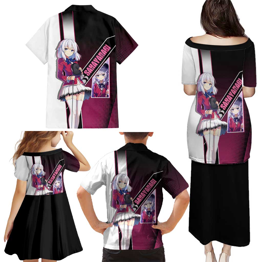 Arisu Sakayanagi Family Matching Puletasi and Hawaiian Shirt Refined High-Class Anime Style