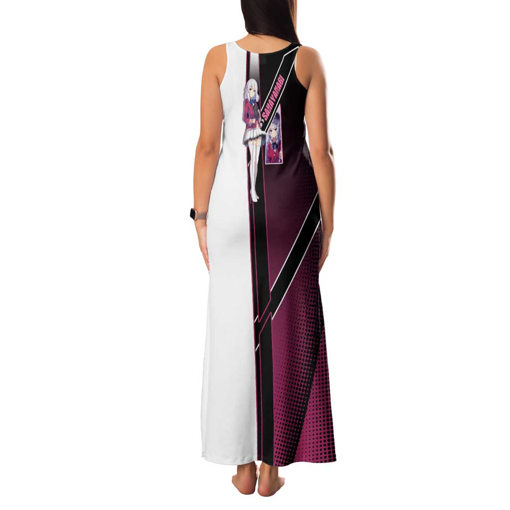 Arisu Sakayanagi Family Matching Tank Maxi Dress and Hawaiian Shirt Refined High-Class Anime Style