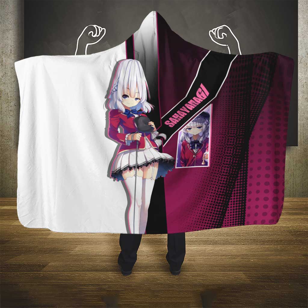 Arisu Sakayanagi Hooded Blanket Refined High-Class Anime Style