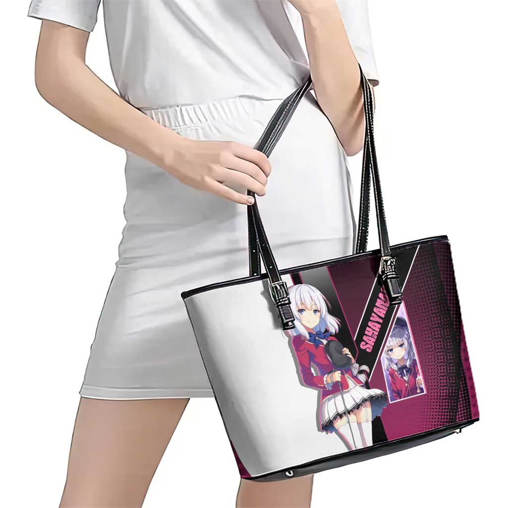 Arisu Sakayanagi Leather Tote Bag Refined High-Class Anime Style