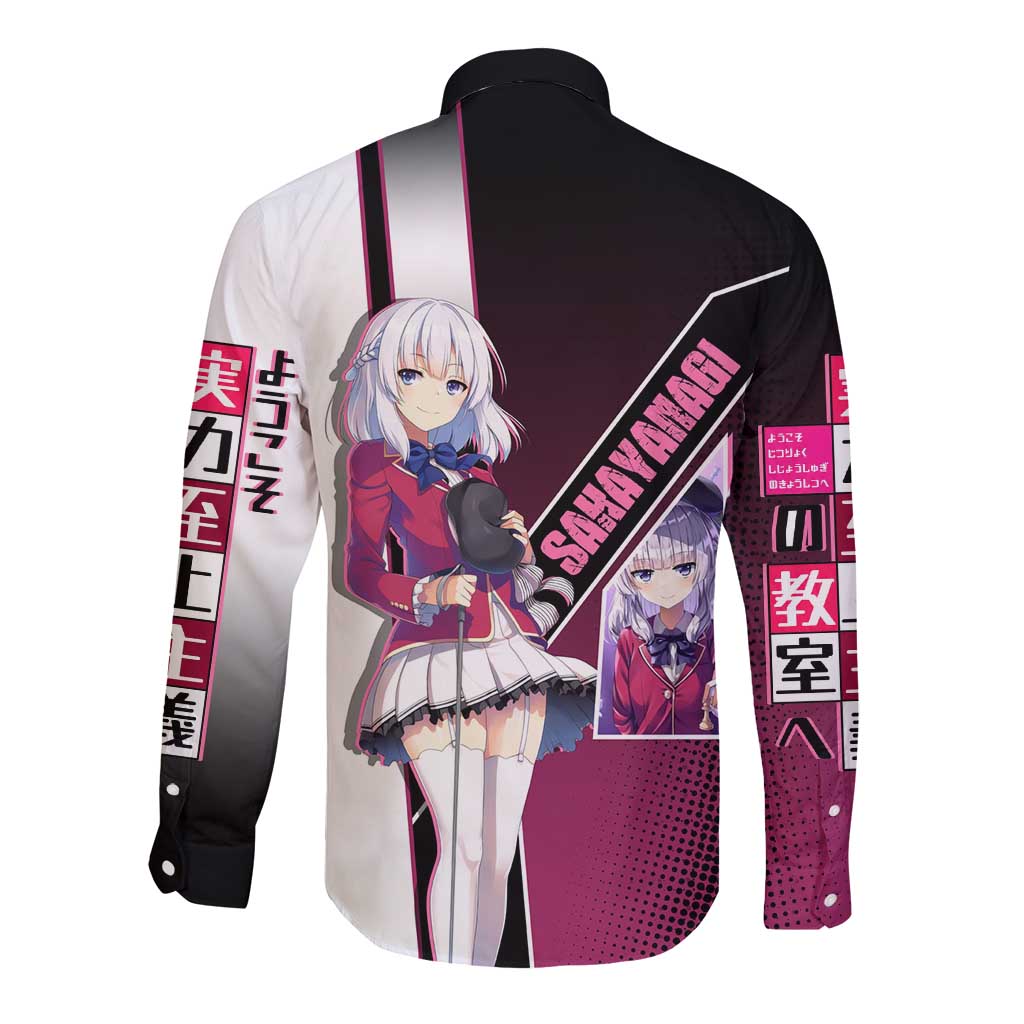 Arisu Sakayanagi Long Sleeve Button Shirt Refined High-Class Anime Style