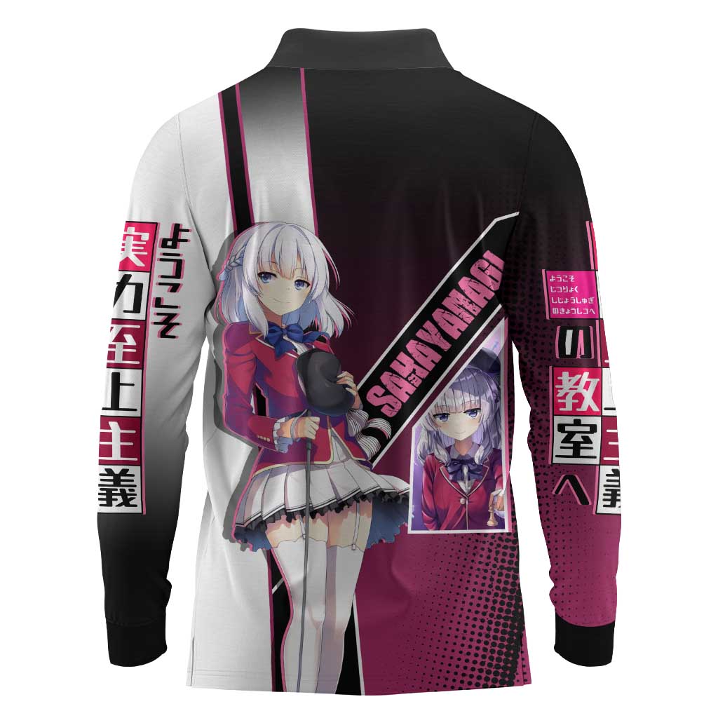 Arisu Sakayanagi Long Sleeve Polo Shirt Refined High-Class Anime Style