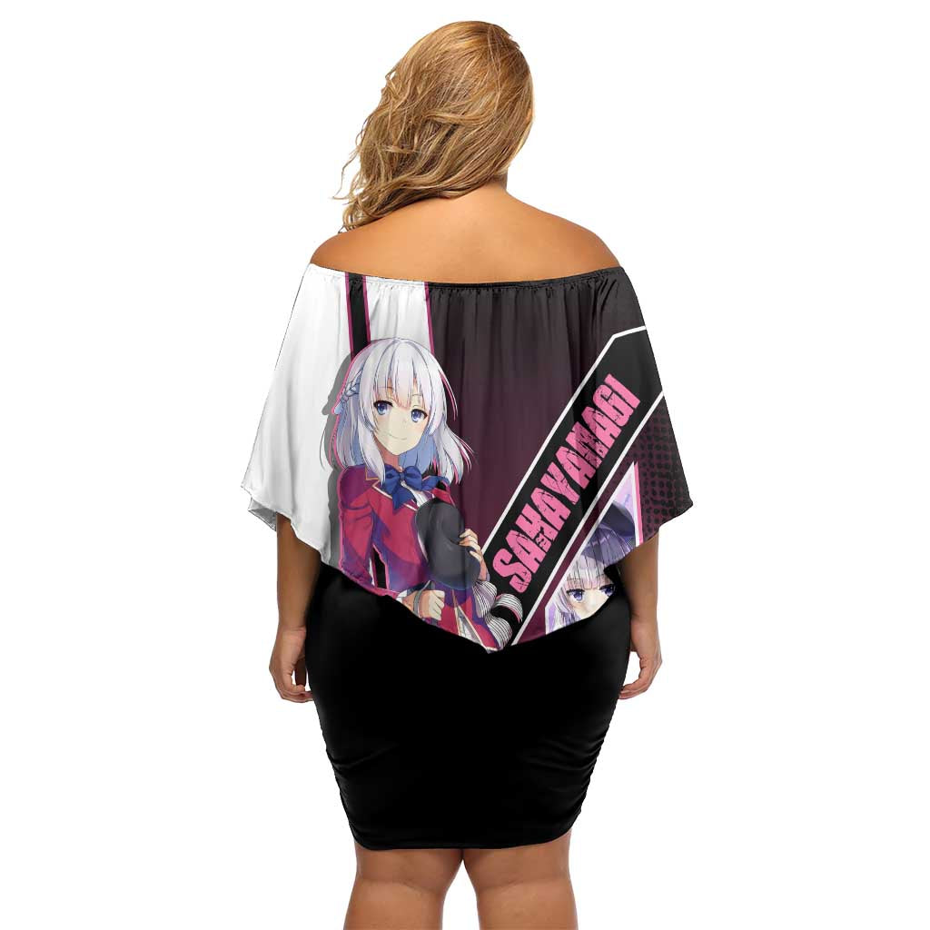 Arisu Sakayanagi Off Shoulder Short Dress Refined High-Class Anime Style