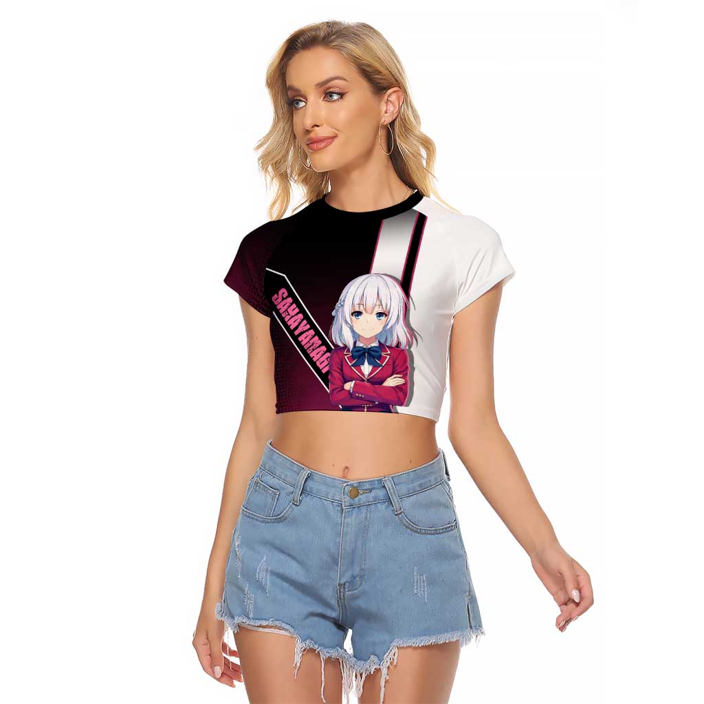 Arisu Sakayanagi Raglan Cropped T Shirt Refined High-Class Anime Style
