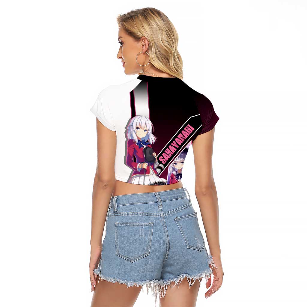 Arisu Sakayanagi Raglan Cropped T Shirt Refined High-Class Anime Style