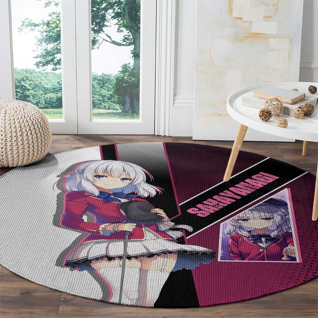 Arisu Sakayanagi Round Carpet Refined High-Class Anime Style