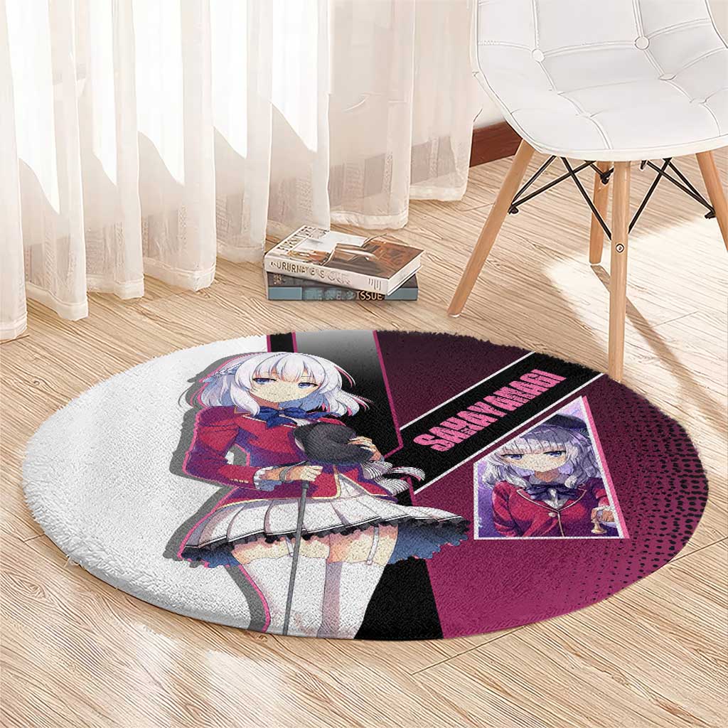 Arisu Sakayanagi Round Carpet Refined High-Class Anime Style