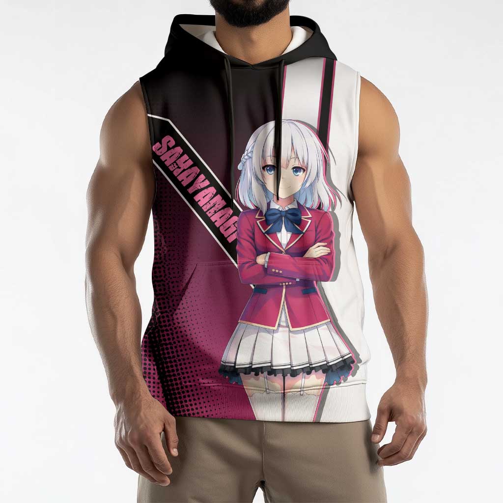 Arisu Sakayanagi Sleeveless Hoodie Refined High-Class Anime Style