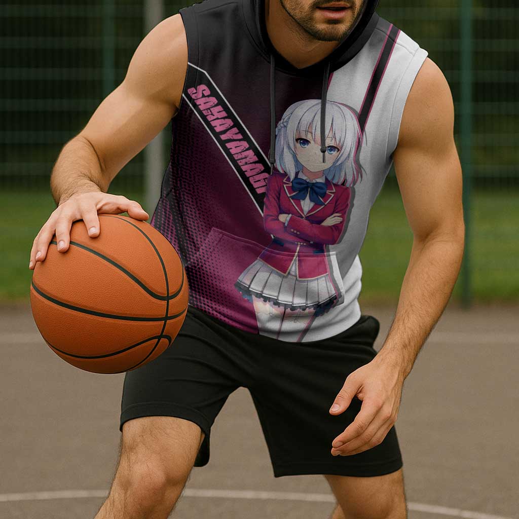 Arisu Sakayanagi Sleeveless Hoodie Refined High-Class Anime Style