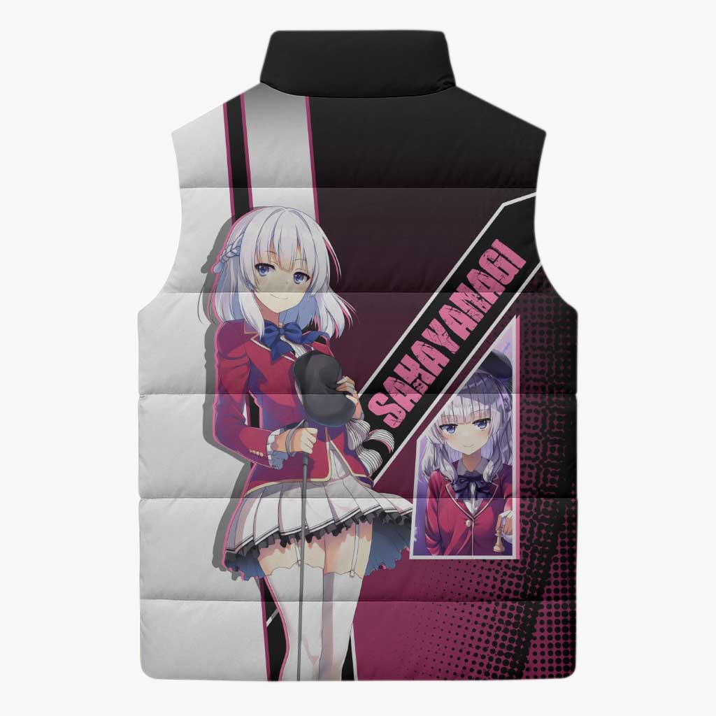Arisu Sakayanagi Sleeveless Puffer Jacket Refined High-Class Anime Style