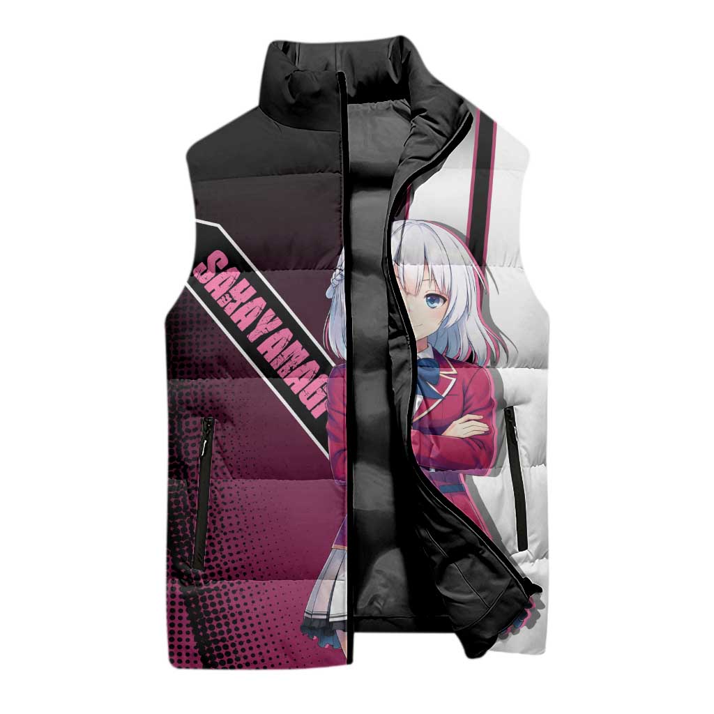 Arisu Sakayanagi Sleeveless Puffer Jacket Refined High-Class Anime Style