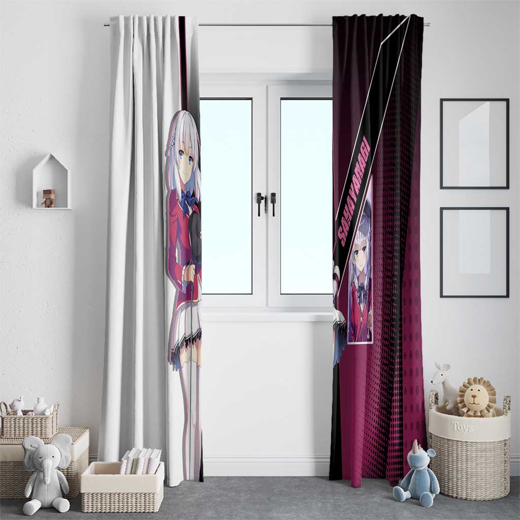 Arisu Sakayanagi Window Curtain Refined High-Class Anime Style