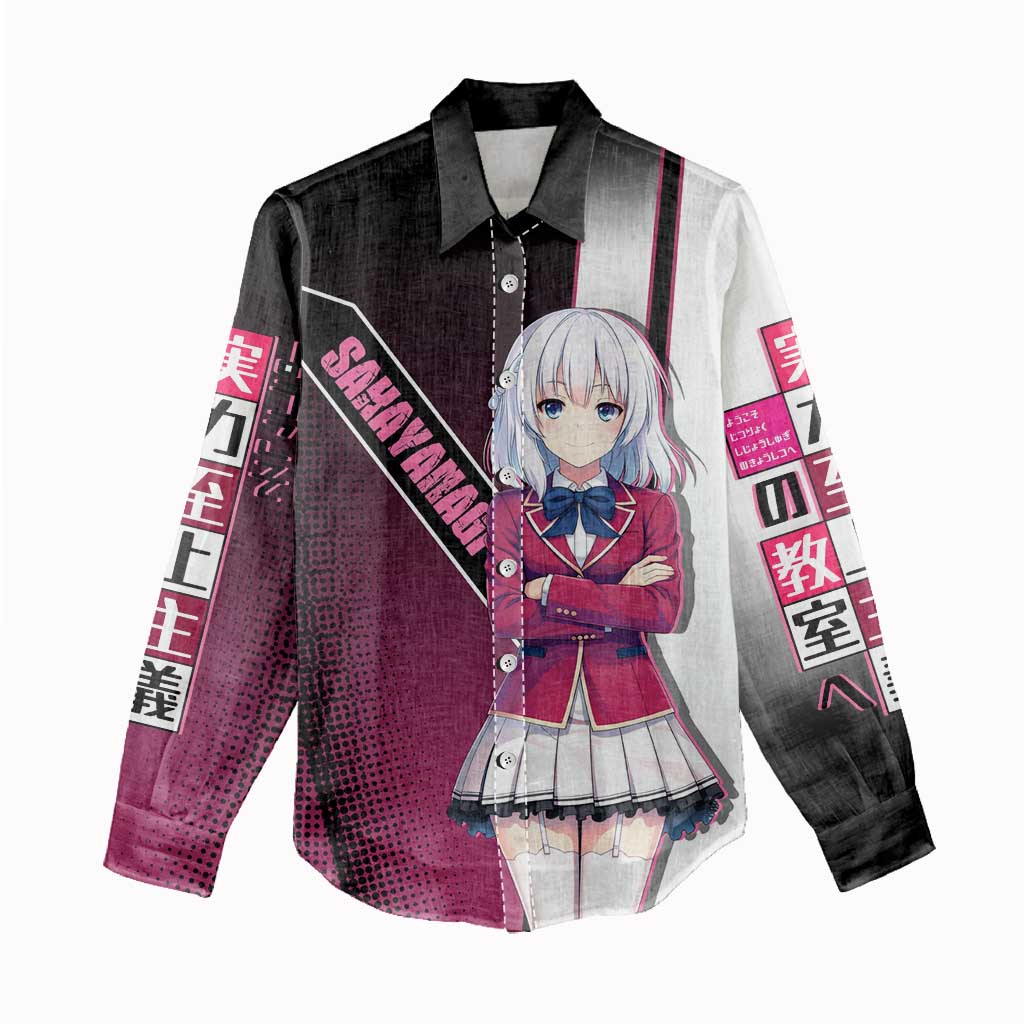 Arisu Sakayanagi Women Casual Shirt Refined High-Class Anime Style