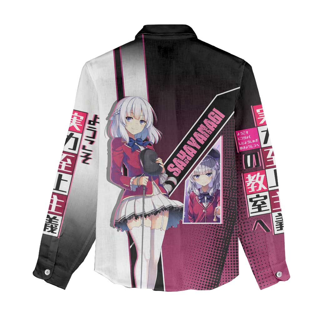 Arisu Sakayanagi Women Casual Shirt Refined High-Class Anime Style