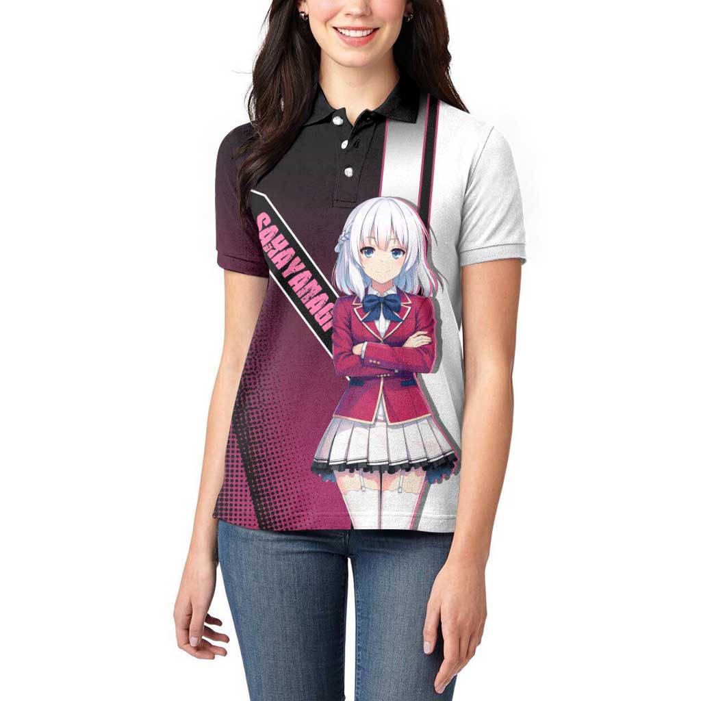 Arisu Sakayanagi Women Polo Shirt Refined High-Class Anime Style