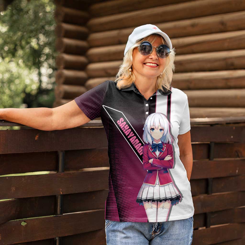 Arisu Sakayanagi Women Polo Shirt Refined High-Class Anime Style