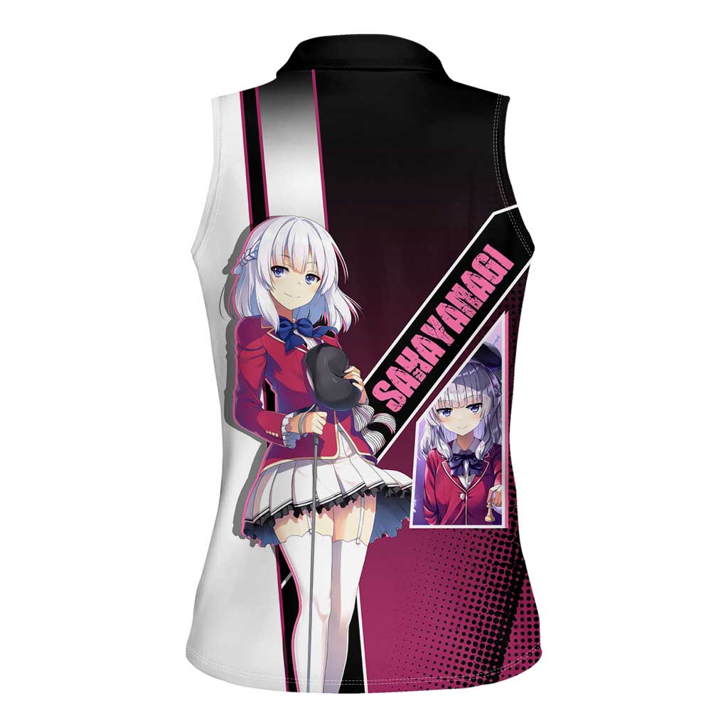 Arisu Sakayanagi Women Sleeveless Polo Shirt Refined High-Class Anime Style
