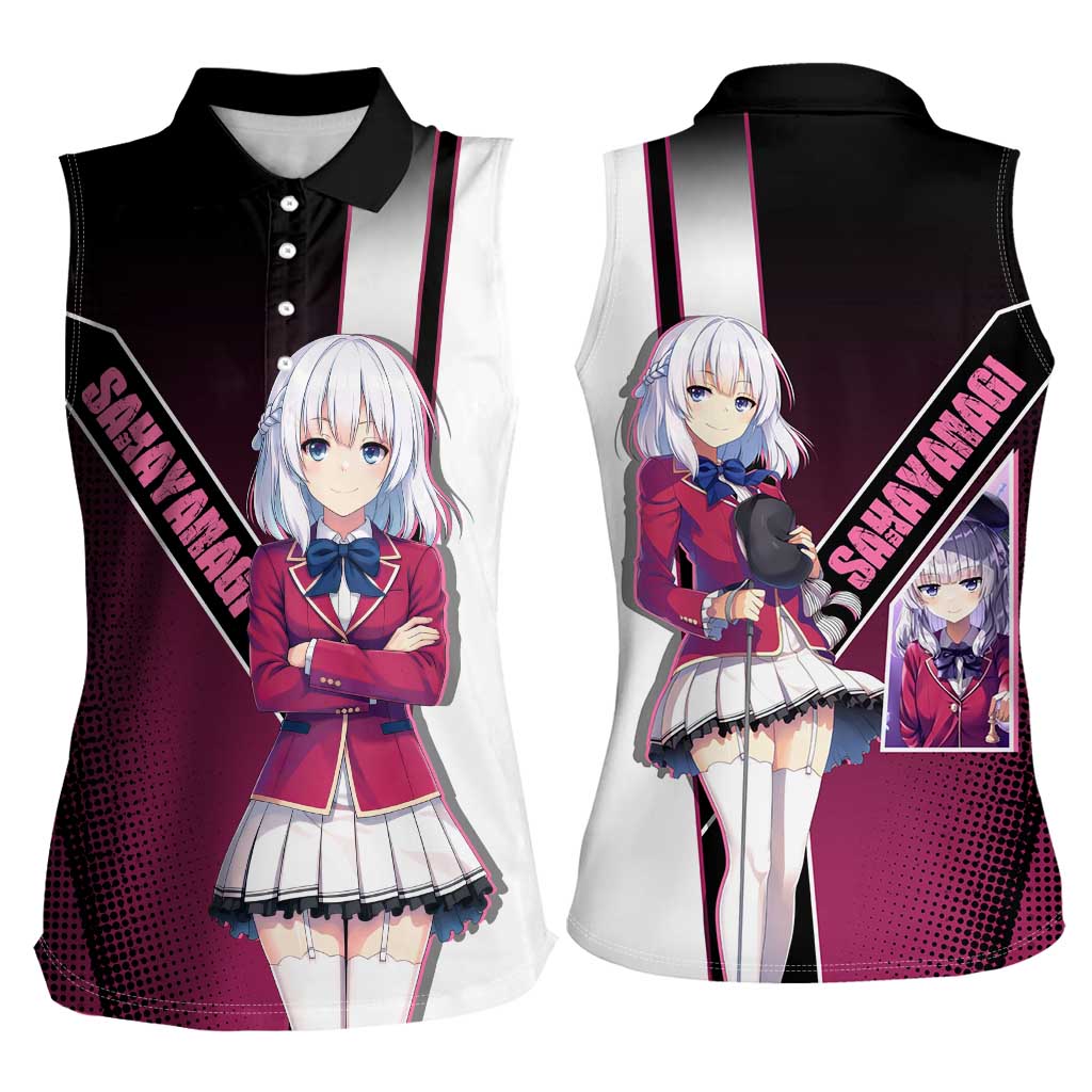 Arisu Sakayanagi Women Sleeveless Polo Shirt Refined High-Class Anime Style