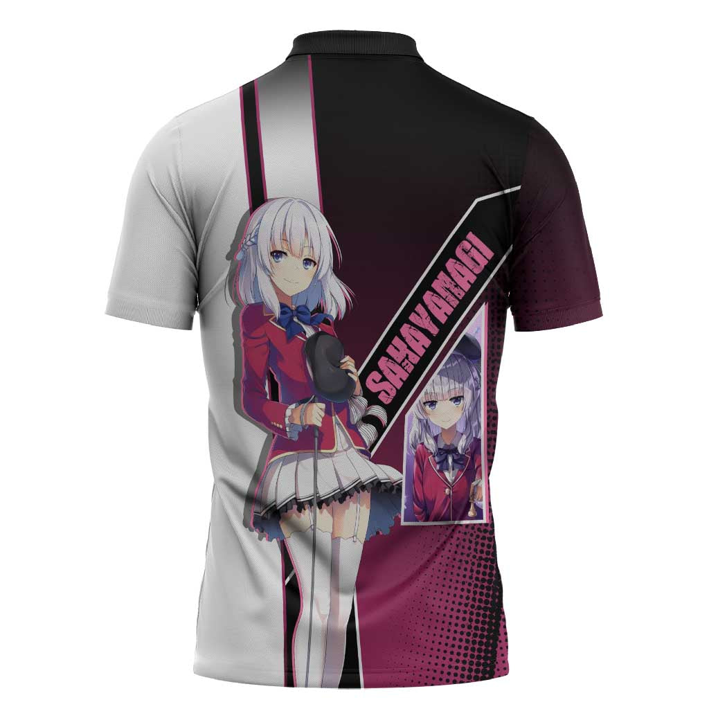 Arisu Sakayanagi Zipper Polo Shirt Refined High-Class Anime Style