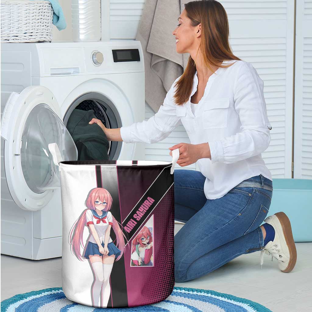 Airi Sakura Laundry Basket Shy Moe-Inspired Anime Style