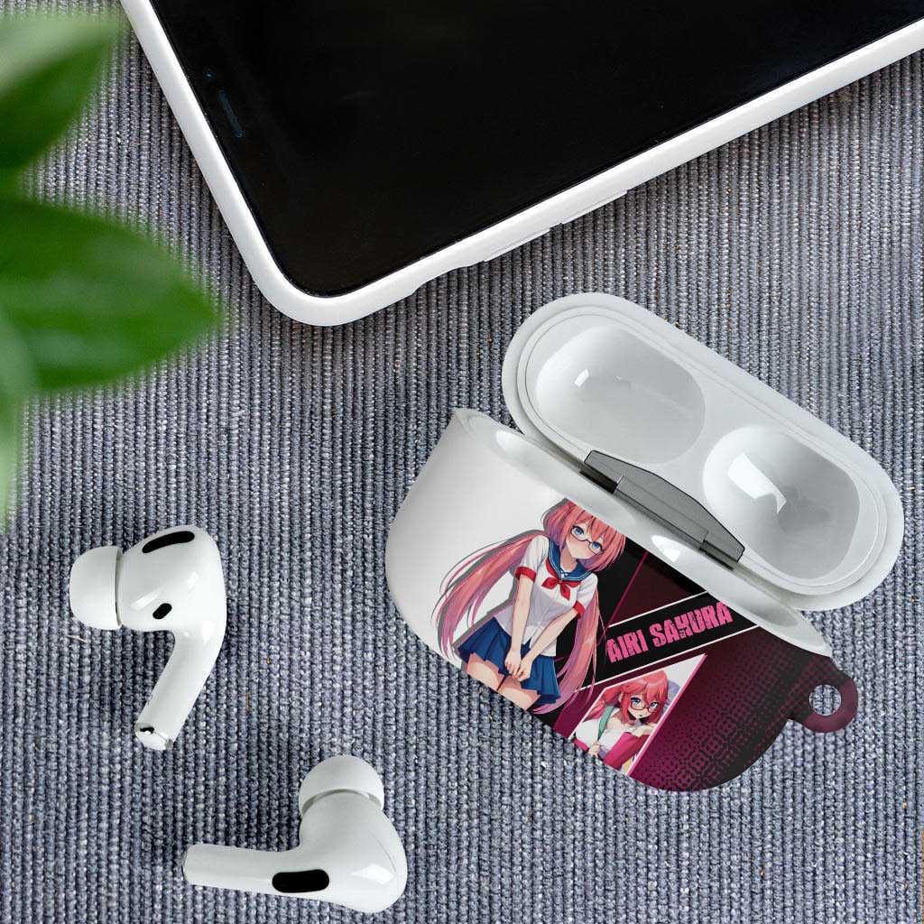 Airi Sakura AirPods Case Shy Moe-Inspired Anime Style