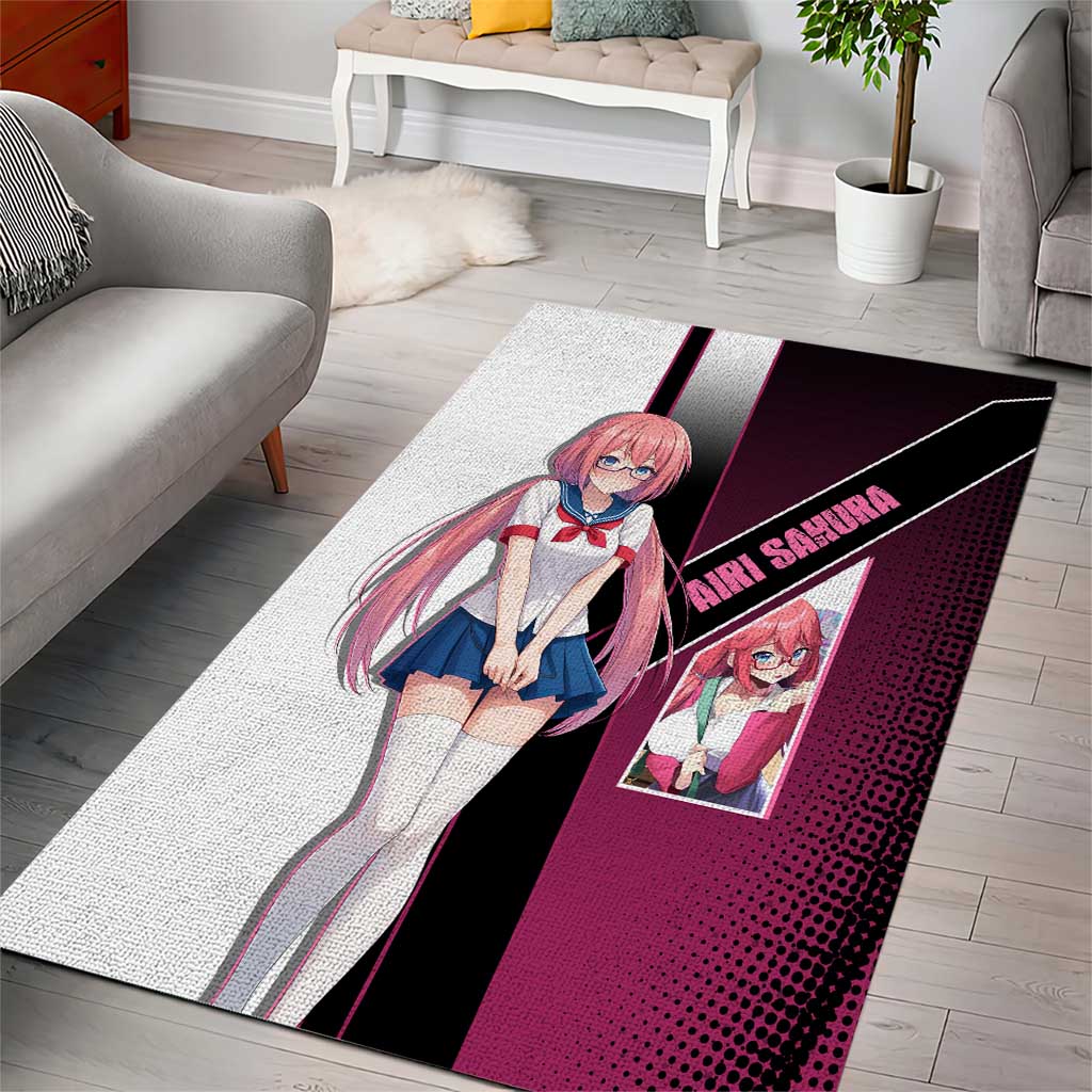 Airi Sakura Area Rug Shy Moe-Inspired Anime Style