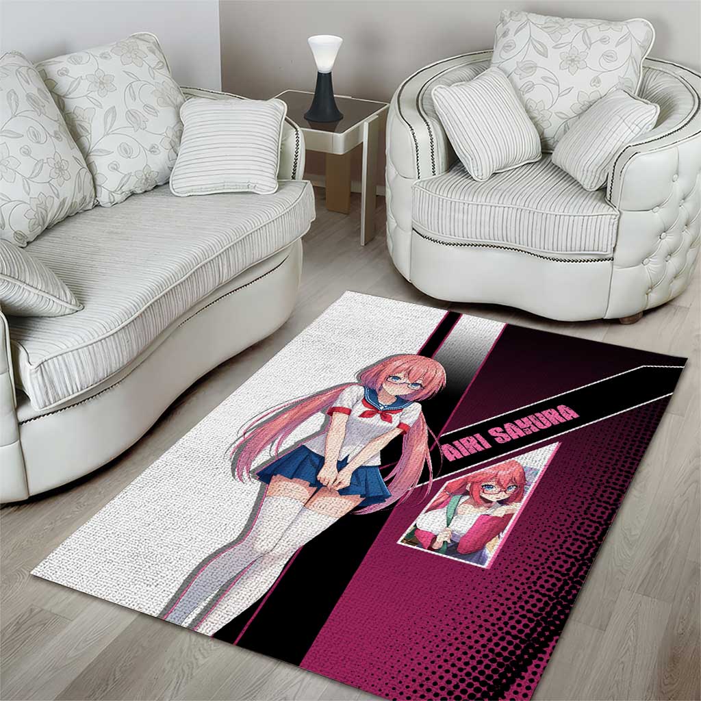 Airi Sakura Area Rug Shy Moe-Inspired Anime Style