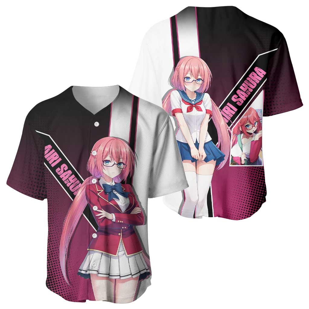 Airi Sakura Baseball Jersey Shy Moe-Inspired Anime Style
