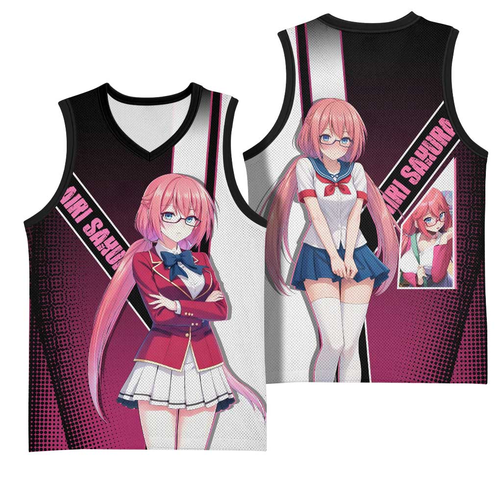 Airi Sakura Basketball Jersey Shy Moe-Inspired Anime Style
