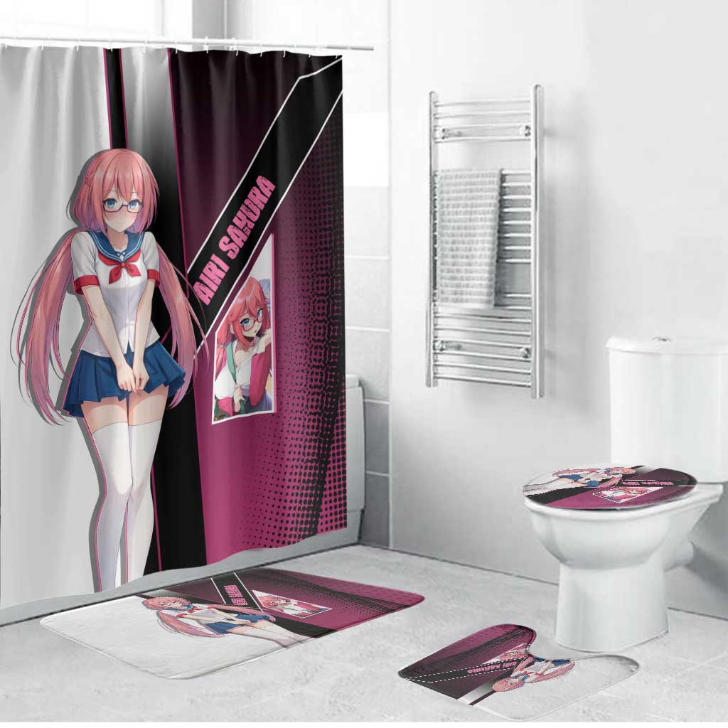 Airi Sakura Bathroom Set Shy Moe-Inspired Anime Style