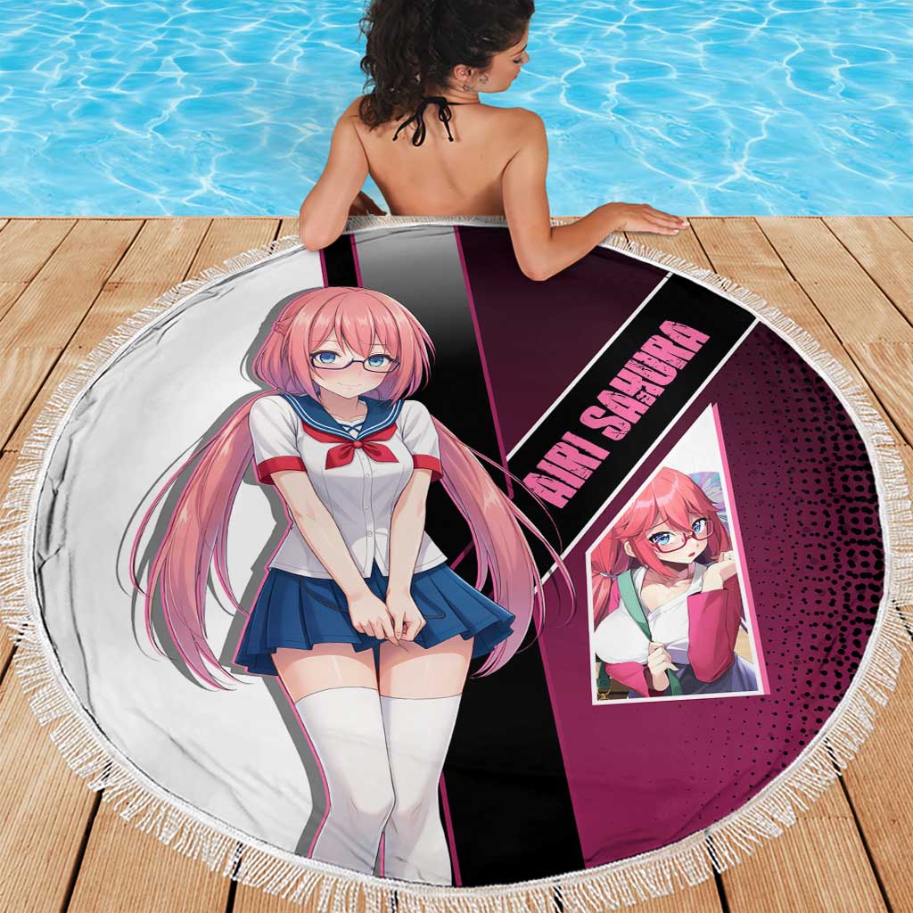 Airi Sakura Beach Blanket Shy Moe-Inspired Anime Style
