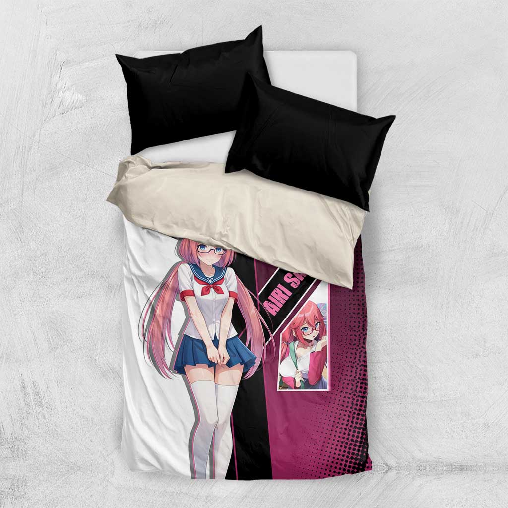 Airi Sakura Bedding Set Shy Moe-Inspired Anime Style