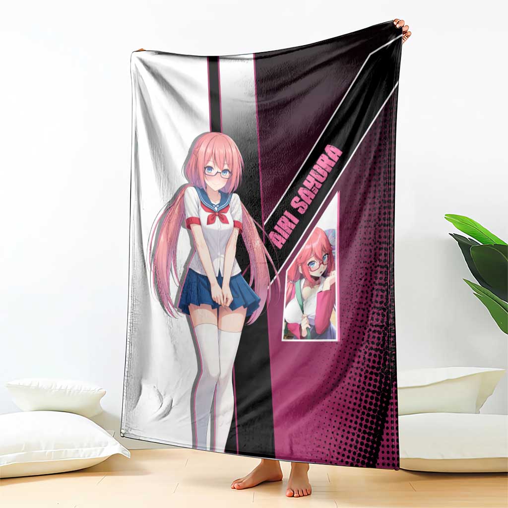 Airi Sakura Blanket Shy Moe-Inspired Anime Style
