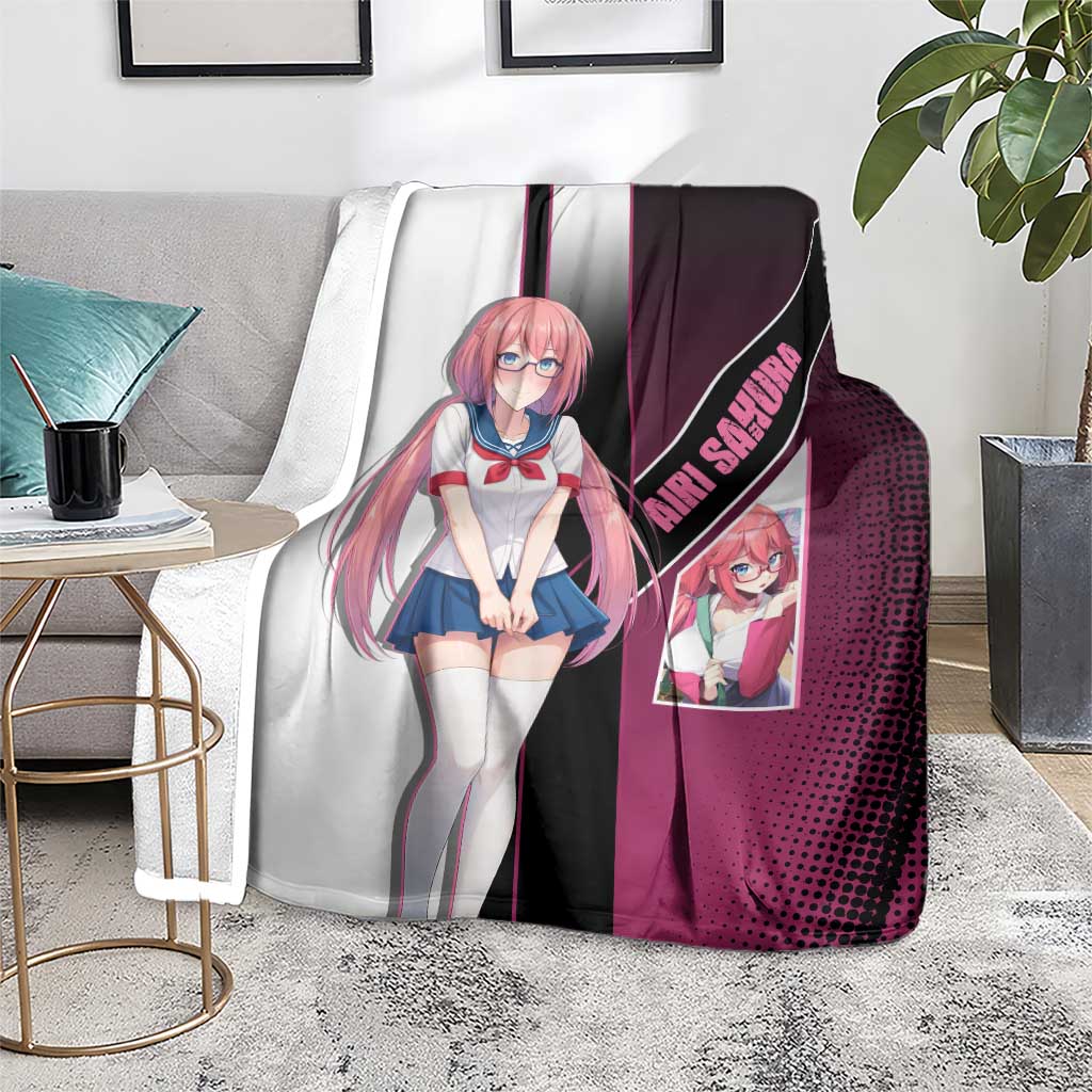 Airi Sakura Blanket Shy Moe-Inspired Anime Style