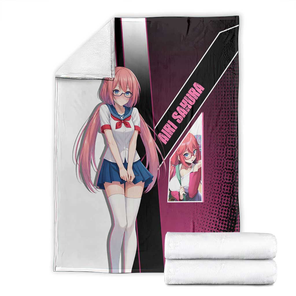 Airi Sakura Blanket Shy Moe-Inspired Anime Style