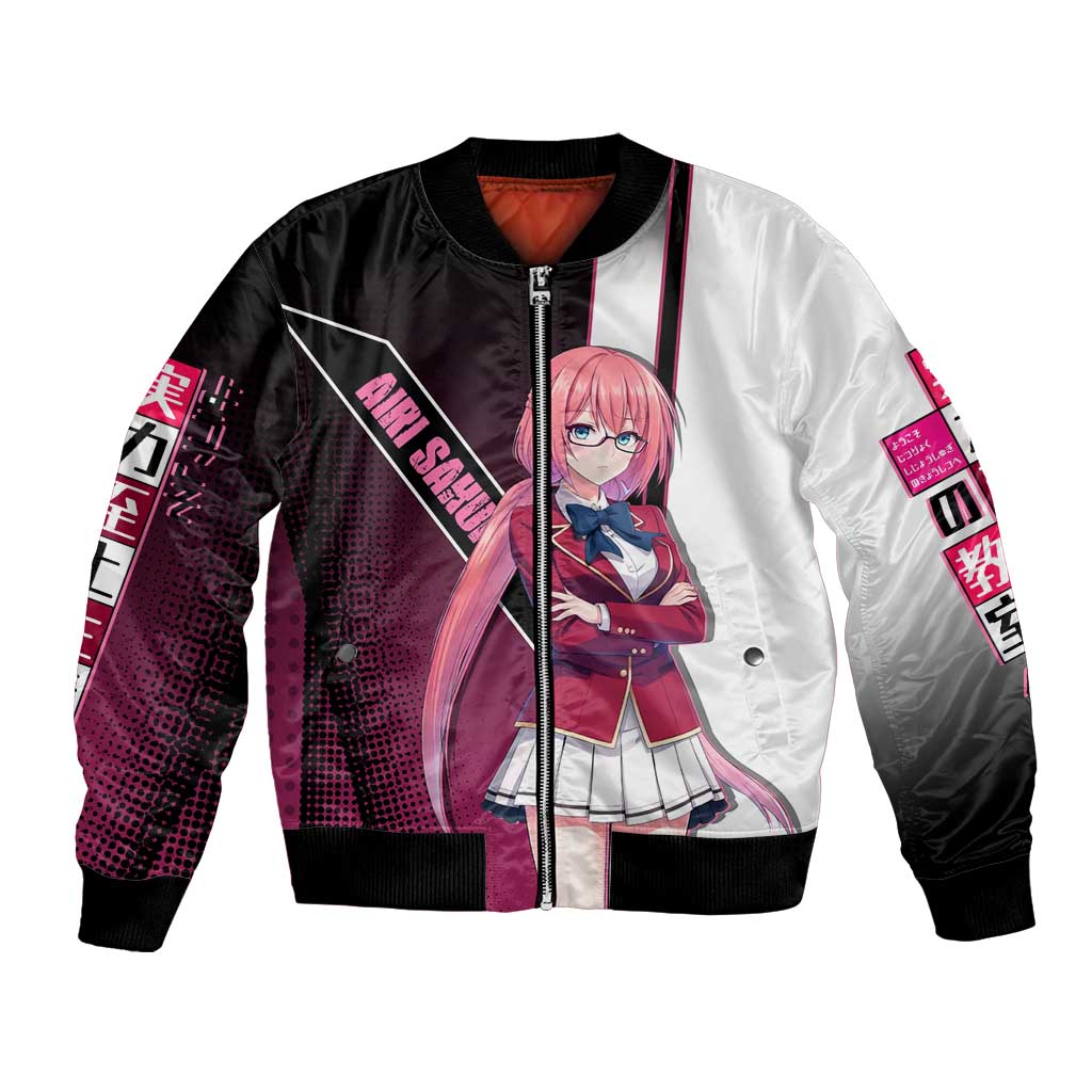Airi Sakura Bomber Jacket Shy Moe-Inspired Anime Style