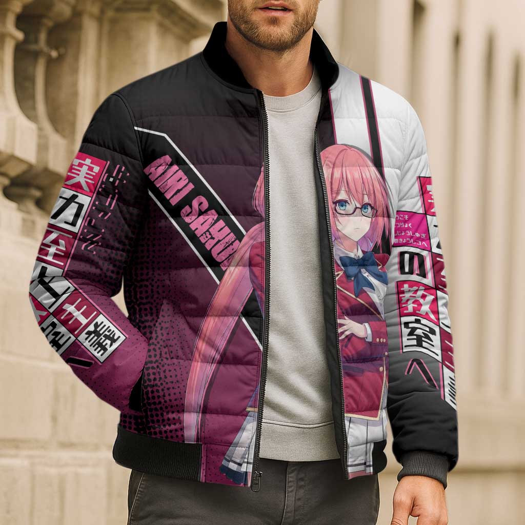 Airi Sakura Bomber Puffer Jacket Shy Moe-Inspired Anime Style