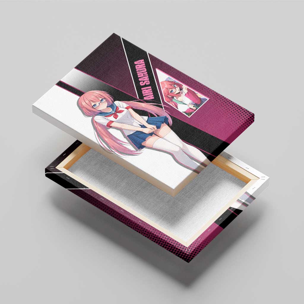 Airi Sakura Canvas Wall Art Shy Moe-Inspired Anime Style