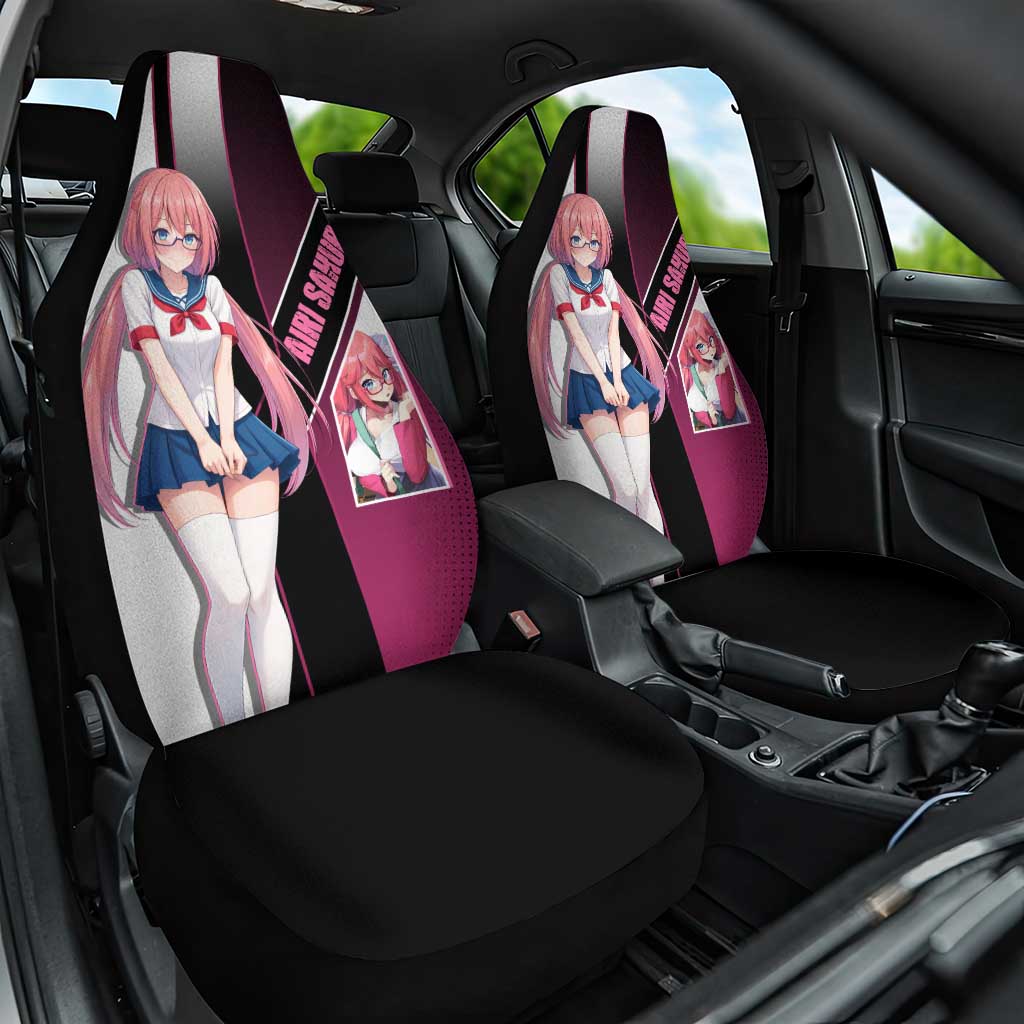 Airi Sakura Car Seat Cover Shy Moe-Inspired Anime Style
