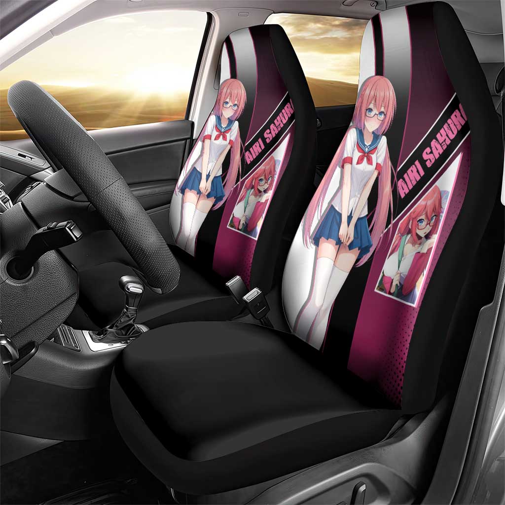 Airi Sakura Car Seat Cover Shy Moe-Inspired Anime Style
